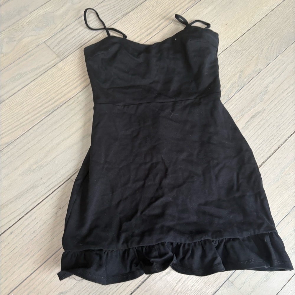 Compelling Composure Black Sleeveless Ruffled Bod… - image 2